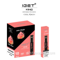 IGET KING 2600 พัฟ vape vape iget vape